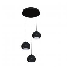 AFX Lighting, Inc. RXYP08BKRND3 - Roxy 3 Light Round Pendant,120V,Black