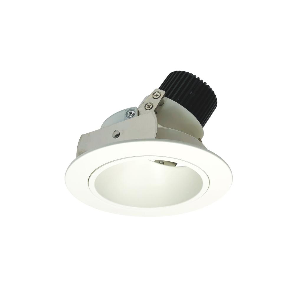 4" Iolite LED Round Adjustable Deep Reflector, 1000lm / 14W, 3500K, Matte Powder White Reflector