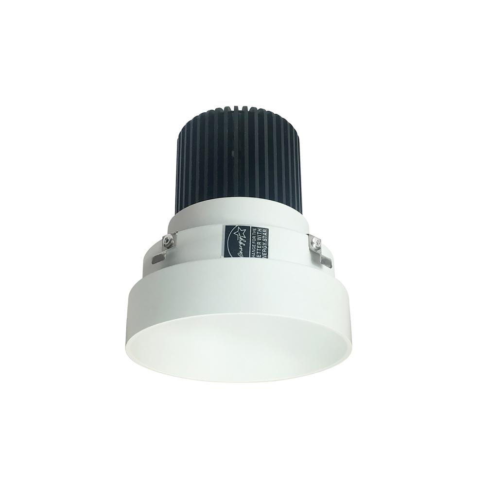 4" Iolite LED Round Trimless Downlight, 10-Degree Optic, 800lm / 12W, 4000K, Matte Powder White