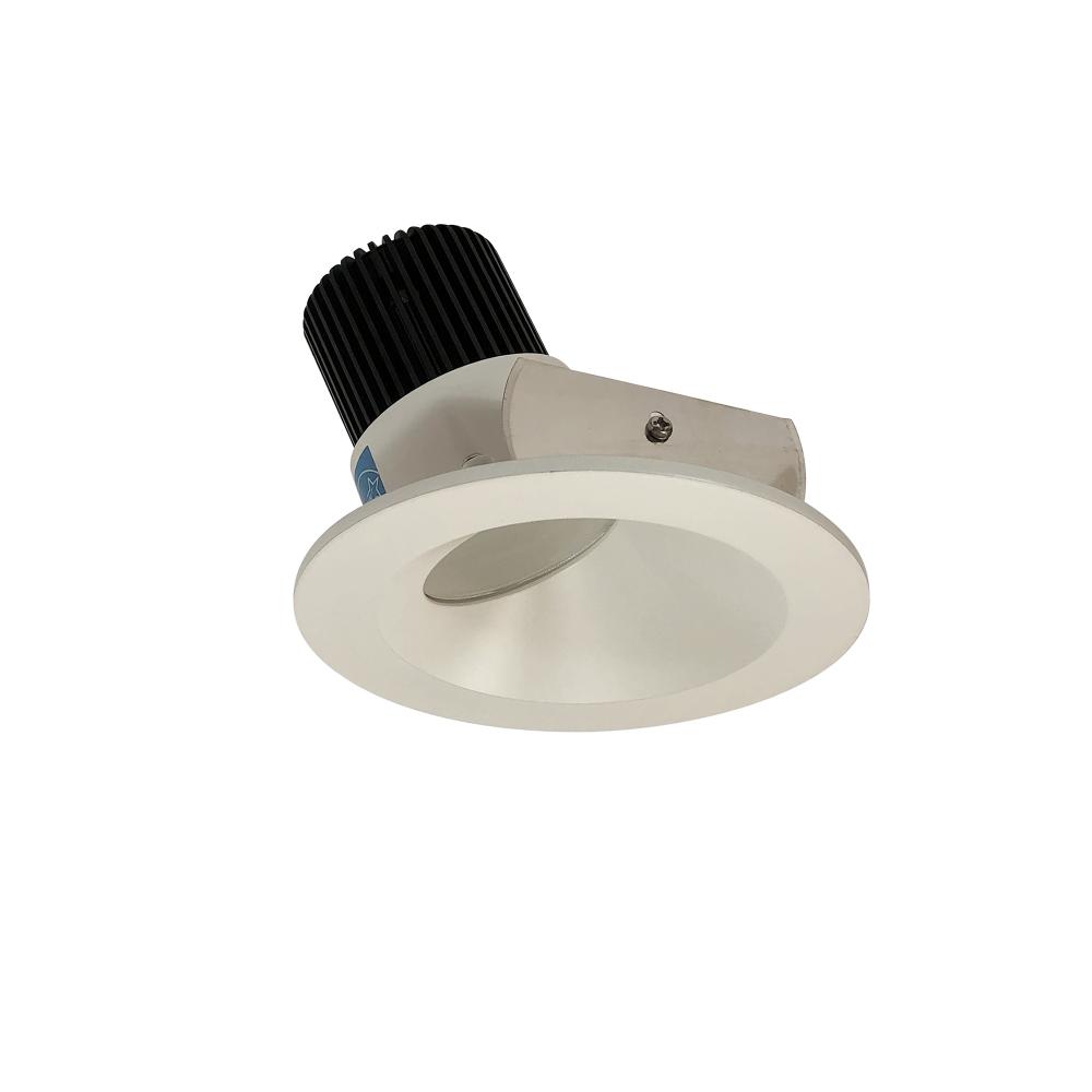 4" Iolite LED Round Wall Wash, 1000lm / 14W, 3000K, White Reflector / White Flange