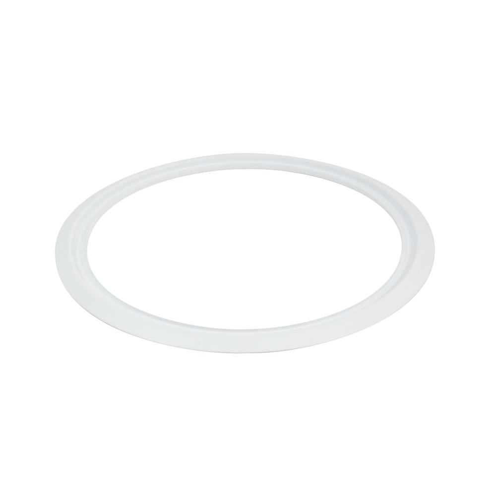 Round Oversize Ring for 6" Cobalt Retrofits, Matte Powder White Finish