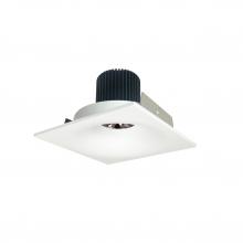 Nora NIO-4SNB40QMPW - 4" Iolite LED Square Bullnose, 10-Degree Optic, 950lm / 12W, 4000K, Matte Powder White Finish