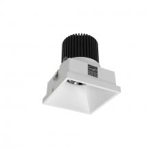 Nora NIO-4STLNDC30QMPW - 4" Iolite LED Square Trimless Downlight, 10-Degree Optic, 850lm / 12W, 3000K, Matte Powder White