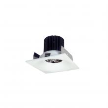 Nora NIOB-2SNB27QMPW - 2" Iolite LED Square Bullnose, 10-Degree Optic, 800lm / 12W, 2700K, Matte Powder White Finish