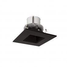 Nora NLCBC2-45630BB/10EM - 4" Cobalt Click LED Retrofit, Square Reflector, 1000lm / 12W, 3000K, Black Reflector / Black