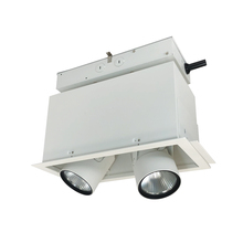 Nora NMRTLGPD-12D2L2040FW - Pull-Down LED Trimless 2-Head MLS, 30W / 2100lm per Head, Flood, 4000K, White, 277V 0-10V Dimming