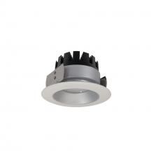 Nora NRM3-41L227FHZW - 4" Marquise III Round Open Reflector, 1500lm, 2700K, Flood Optic, Haze Reflector/White Flange