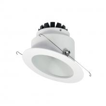 Nora NRM3-6S1L240NW - 6" Marquise III Round Slope Reflector, 1200lm, 4000K, Narrow Flood Optic, White Reflector/White