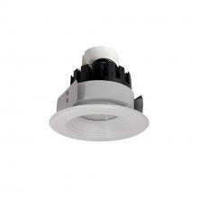 Nora NRMC3-42L140NWW - 4" Marquise III Retrofit, White Baffle/White Flange, 120-277V; 0-10V Dimming, 1300lm / 12W,