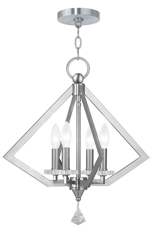 4 Light Brushed Nickel Chandelier