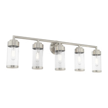 Livex Lighting 10365-91 - 5 Lt Brushed Nickel Bath Vanity