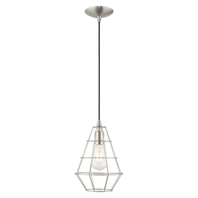 Livex Lighting 41322-91 - 1 Lt Brushed Nickel Mini Pendant