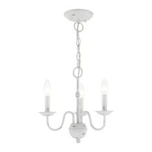 Livex Lighting 52163-60 - 3 Lt Antique White Mini Chandelier