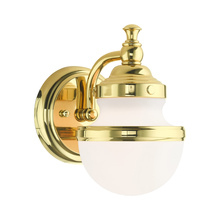 Livex Lighting 5711-02 - 1 Lt Polished Brass Wall Sconce