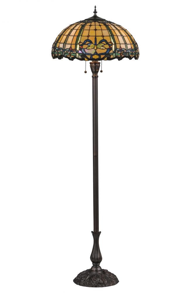 63"H Dragonfly Trellis Floor Lamp