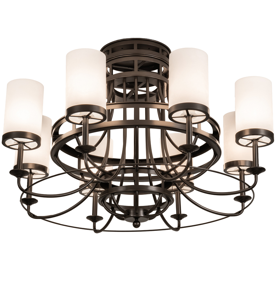 46" Wide Saxony 8 Light Chandelier