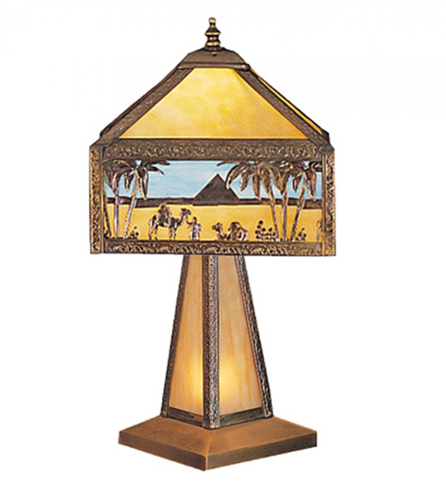 19.5" Wide Camel Mission Accent Lamp