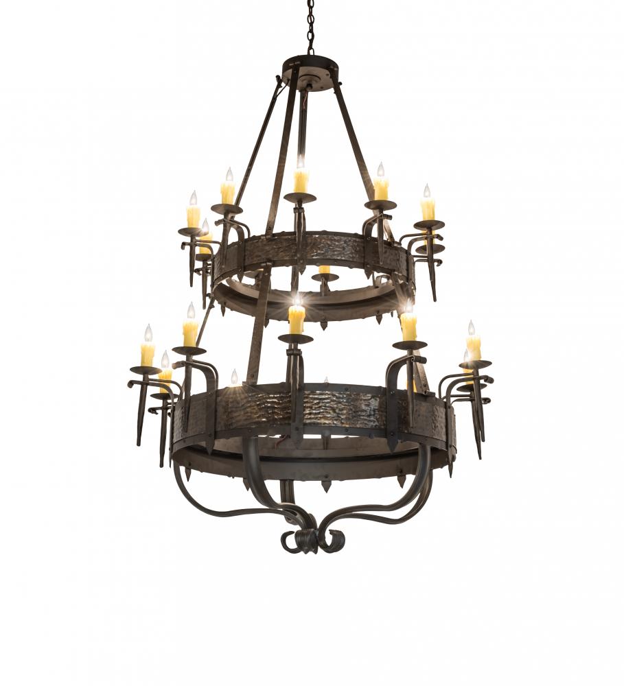 48" Wide Costello 20 Light Two Tier Chandelier