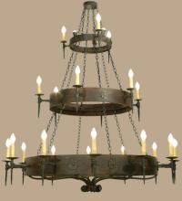 Meyda Blue 112084 - 72" Wide Warwick 21 Light Three Tier Chandelier