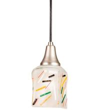 Meyda Blue 12428 - 4"Sq Metro Fusion Circus Mini Pendant