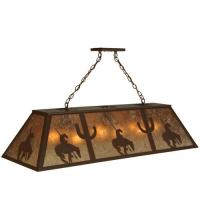 Meyda Blue 135573 - 48" Long Trails End Oblong Pendant