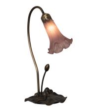 Meyda Blue 13820 - 16" High Lavender Tiffany Pond Lily Accent Lamp