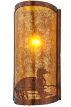 Meyda Blue 154908 - 9"W Loon Right Wall Sconce