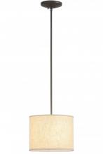 Meyda Blue 156829 - 14"W Cilindro Beige Textrene Pendant