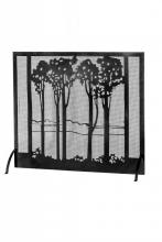 Meyda Blue 165940 - 55"W X 48"H Tall Poplars Fireplace Screen