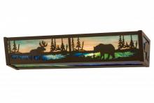 Meyda Blue 178257 - 24"W Moose & Black Bear Vanity Light