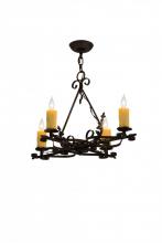 Meyda Blue 179037 - 28"L Elianna 4 LT Chandelier