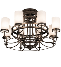 Meyda Blue 189538 - 46" Wide Saxony 8 Light Chandelier