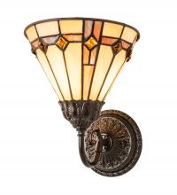 Meyda Blue 245440 - 8" Wide Belvidere Wall Sconce