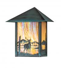 Meyda Blue 39903 - 9" Wide Seneca Deer at Lake Wall Sconce