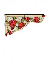 Meyda Blue 67138 - 23"W X 13"H Bed of Roses Left Corner Bracket