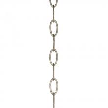 Progress P8757-134 - Accessory Chain - 10' of 9 Gauge Chain in Silver Ridge