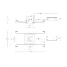 WAC US R3BSD-NCS-HZWT - Ocular 3.0 5CCT Square Donwlight Trim and Remodel Housing with New Construction Frame-In Kit and D