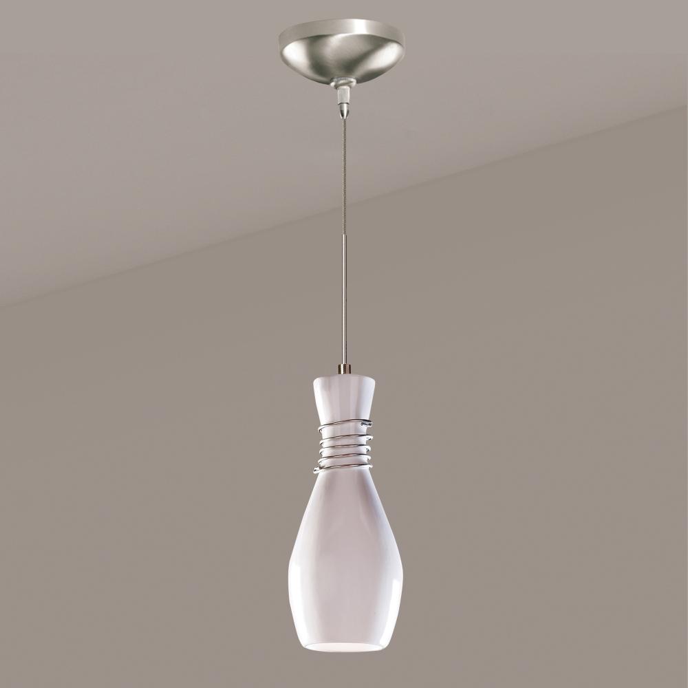 Amphora Low Voltage Mini Pendant White Gloss (12V Dimmable MR16 LED (Bulb included))