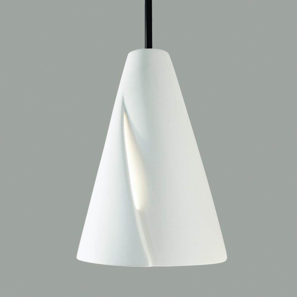 Whirl Mini Pendant: Brick (Black Cord & Canopy)