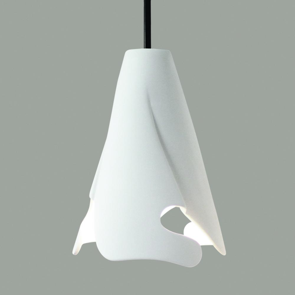 Flora Mini Pendant: Clay (Black Cord & Canopy)