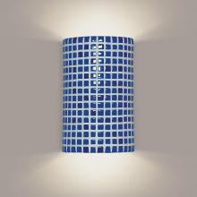 A-19 M20308-CB-WETST-1LEDE26 - Confetti Wall Sconce Cobalt Blue (Wet Sealed Top, E26 Base LED (Bulb included))