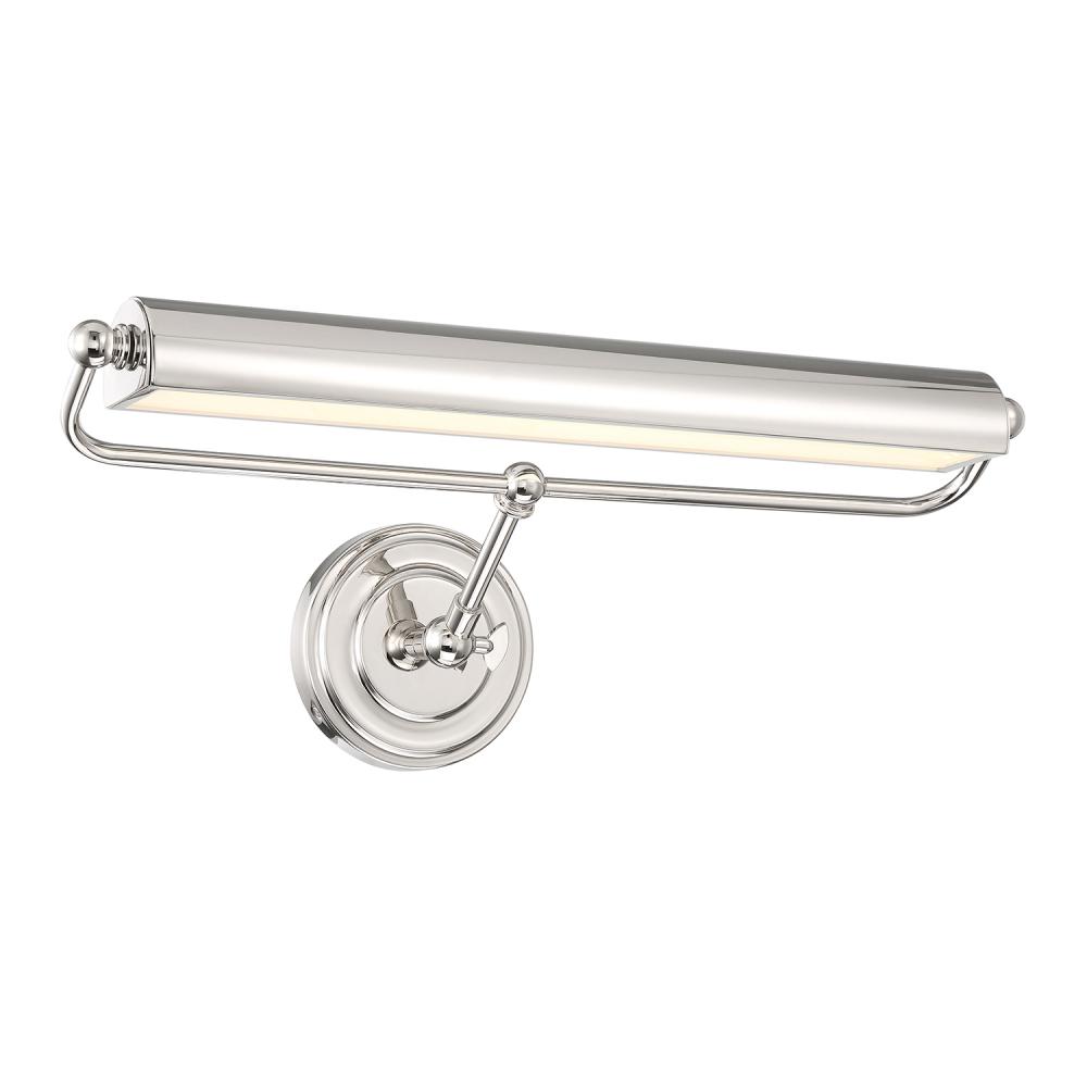 Miller Integrated LED Polished Nickel Picture Light