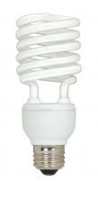 Satco Products Inc. S6276 - 23 Watt; Mini Spiral Compact Fluorescent; 5000K; 82 CRI; Medium base; 120 Volt; 3-pack