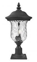 Z-Lite 533PHB-533PM-BK - 3 Light Outdoor Pier Mounted Fixture