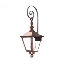 Primo Gas Lanterns OA-33E_TS - Two Light Top Scroll