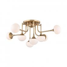 Hudson Valley 4708-AGB - 8 LIGHT SEMI FLUSH