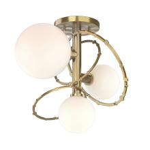 Hubbardton Forge 121360-SKT-86-GG0712 - Olympus 3-Light Semi-Flush