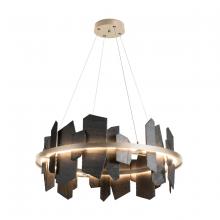 Hubbardton Forge 139665-LED-STND-84-SL - Ardesia Circular LED Pendant