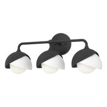 Hubbardton Forge 201375-SKT-10-02-GG0711 - Brooklyn 3-Light Double Shade Bath Sconce