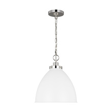 Visual Comfort & Co. Studio Collection CP1291MWTPN - Wellfleet Medium Dome Pendant